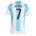 Maillot de foot Argentine Rodrigo De Paul #7 Domicile vêtements Copa America 2024 Manches Courtes